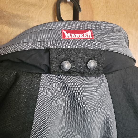 Marker Mens XL Ski Jacket Black Gray Park City 97 2002 Olympic Site Vintage Coat - Picture 7 of 9